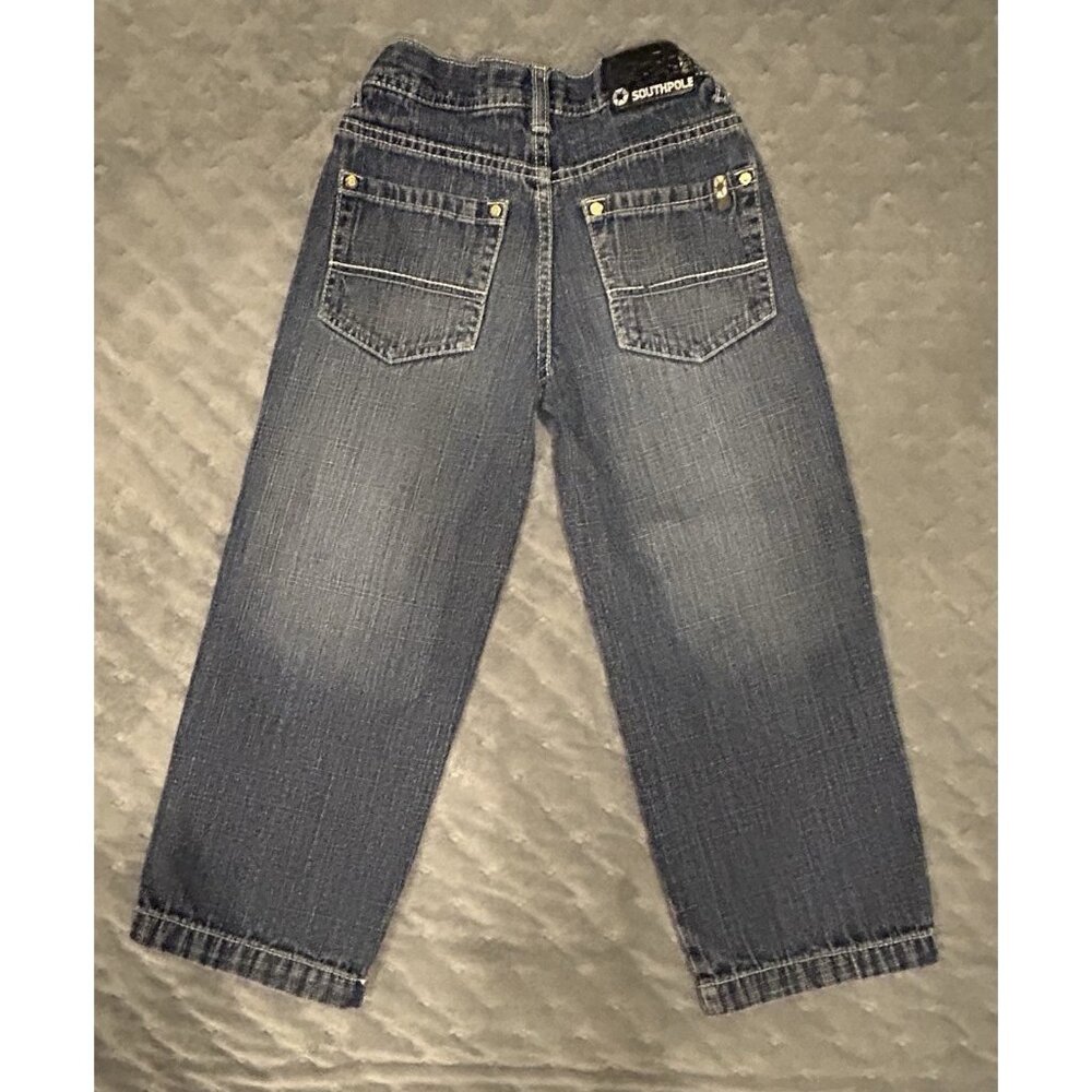 Y2K Boy’s Kid’s Size 6 Jeans Adjustable Waist Preowned Wide Leg - Picture 10 of 11